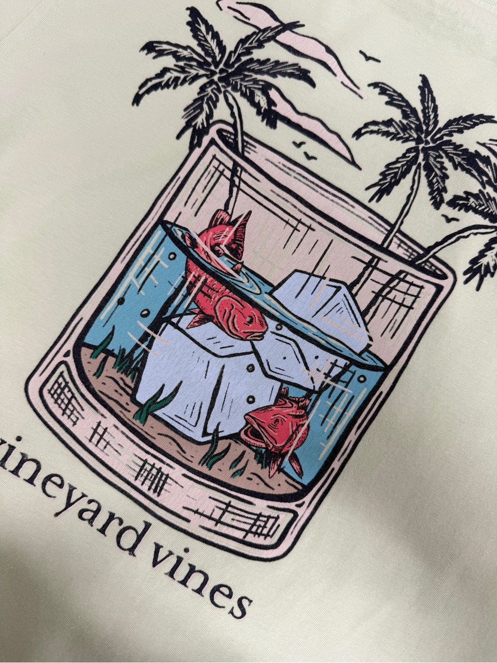 Vineyard Vines Graphic Tee Women’s Small Green - Picture 5 of 8